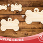 Unfinished Wood Bone Dog Tag Shape | DIY Craft Cutout | up to 46" DIY