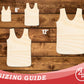 Unfinished Wood Hunting Vest Shape | DIY Craft Cutout | up to 46" DIY