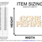 Unfinished Wood Gone Fishing Cutout | DIY Craft Cutout | up to 46" DIY