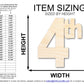 Unfinished Wood 4th Cutout | DIY Craft Cutout | up to 46" DIY