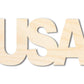 Unfinished Wood USA Cutout | DIY Craft Cutout | up to 46" DIY