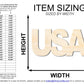 Unfinished Wood USA Cutout | DIY Craft Cutout | up to 46" DIY