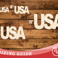 Unfinished Wood USA Cutout | DIY Craft Cutout | up to 46" DIY