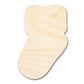 Unfinished Wood Baby Sock Shape | DIY Craft Cutout | up to 46" DIY