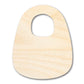 Unfinished Wood Baby Bib Shape | DIY Craft Cutout | up to 46" DIY