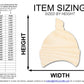 Unfinished Wood Newborn Baby Hat Shape | DIY Craft Cutout | up to 46" DIY