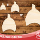 Unfinished Wood Newborn Baby Hat Shape | DIY Craft Cutout | up to 46" DIY