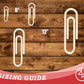 Unfinished Wood Paper Clip Shape | DIY Craft Cutout | up to 46" DIY