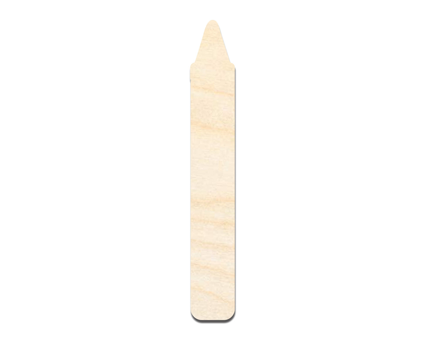 Unfinished Wood Crayon Shape | DIY Craft Cutout | up to 46" DIY