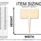 Unfinished Wood Blank Garden Stake Shape | DIY Craft Cutout | up to 46" DIY