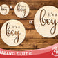 Unfinished Wood It's A Boy Cutout | DIY Craft Shape | up to 46" DIY
