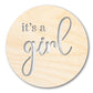 Unfinished Wood It's A Girl Cutout | DIY Craft Shape | up to 46" DIY