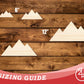 Unfinished Wood Great Pyramid of Giza Shape | DIY Craft Cutout | up to 46" DIY