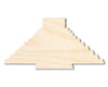 Unfinished Wood Chichen Itza Shape | DIY Craft Cutout | up to 46" DIY