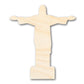 Unfinished Wood Christ the Redeemer Shape | DIY Craft Cutout | up to 46" DIY