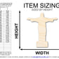 Unfinished Wood Christ the Redeemer Shape | DIY Craft Cutout | up to 46" DIY