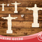 Unfinished Wood Christ the Redeemer Shape | DIY Craft Cutout | up to 46" DIY