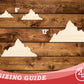 Unfinished Wood Mount Everest Shape | DIY Craft Cutout | up to 46" DIY