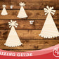 Unfinished Wood Party Hat Shape | DIY Craft Cutout | up to 46" DIY