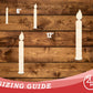 Unfinished Wood Birthday Candle Shape | DIY Craft Cutout | up to 46" DIY