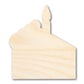 Unfinished Wood Birthday Cake Slice Shape | DIY Craft Cutout | up to 46" DIY