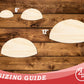 Unfinished Wood Kippah Shape | DIY Craft Cutout | up to 46" DIY