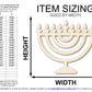 Unfinished Wood Hanukkah Shape | DIY Craft Cutout | up to 46" DIY