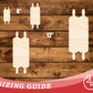Unfinished Wood Torah Scroll Shape | DIY Craft Cutout | up to 46" DIY