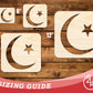 Unfinished Wood Islam Symbol Shape | DIY Craft Cutout | up to 46" DIY
