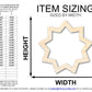 Unfinished Wood Baha'i Symbol Shape | DIY Craft Cutout | up to 46" DIY