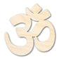 Unfinished Wood Om Hinduism Symbol Shape | DIY Craft Cutout | up to 46" DIY