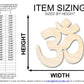 Unfinished Wood Om Hinduism Symbol Shape | DIY Craft Cutout | up to 46" DIY