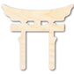 Unfinished Wood Shinto Symbol Shape | DIY Craft Cutout | up to 46" DIY