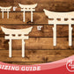 Unfinished Wood Shinto Symbol Shape | DIY Craft Cutout | up to 46" DIY