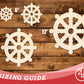 Unfinished Wood Buddhism Symbol Shape | DIY Craft Cutout | up to 46" DIY