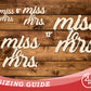 Unfinished Wood Miss to Mrs Shape | DIY Craft Cutout | up to 46" DIY