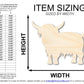 Unfinished Wood Highland Cow Shape | DIY Craft Cutout | up to 46" DIY