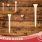 Unfinished Wood Golf Tee Shape | DIY Craft Cutout | up to 46" DIY
