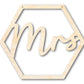 Unfinished Wood Mrs. Chair Sign | DIY Craft Cutout | up to 46" DIY