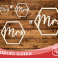 Unfinished Wood Mrs. Chair Sign | DIY Craft Cutout | up to 46" DIY
