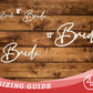 Unfinished Wood Bride Chair Sign | DIY Craft Cutout | up to 46" DIY