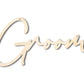 Unfinished Wood Groom Chair Sign | DIY Craft Cutout | up to 46" DIY