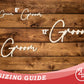 Unfinished Wood Groom Chair Sign | DIY Craft Cutout | up to 46" DIY