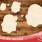 Unfinished Wood Cute Santa Shape | DIY Craft Cutout | up to 46" DIY