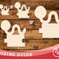 Unfinished Wood Bookworm Shape | DIY Craft Cutout | up to 46" DIY