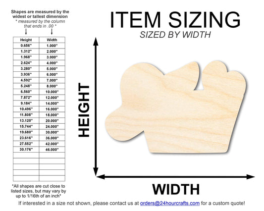 Unfinished Wood Beach Bag Shape | DIY Craft Cutout | up to 46" DIY