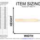 Unfinished Wood Thin Pencil Shape | DIY Craft Cutout | up to 46" DIY