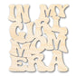 Unfinished Wood In My Girl Mom Era Cutout | DIY Craft Shape | up to 46" DIY