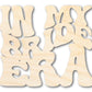 Unfinished Wood In My Bride Era Cutout | DIY Craft Shape | up to 46" DIY