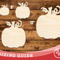 Unfinished Wood Pumpkin with Vines Shape | DIY Craft Cutout | up to 46" DIY